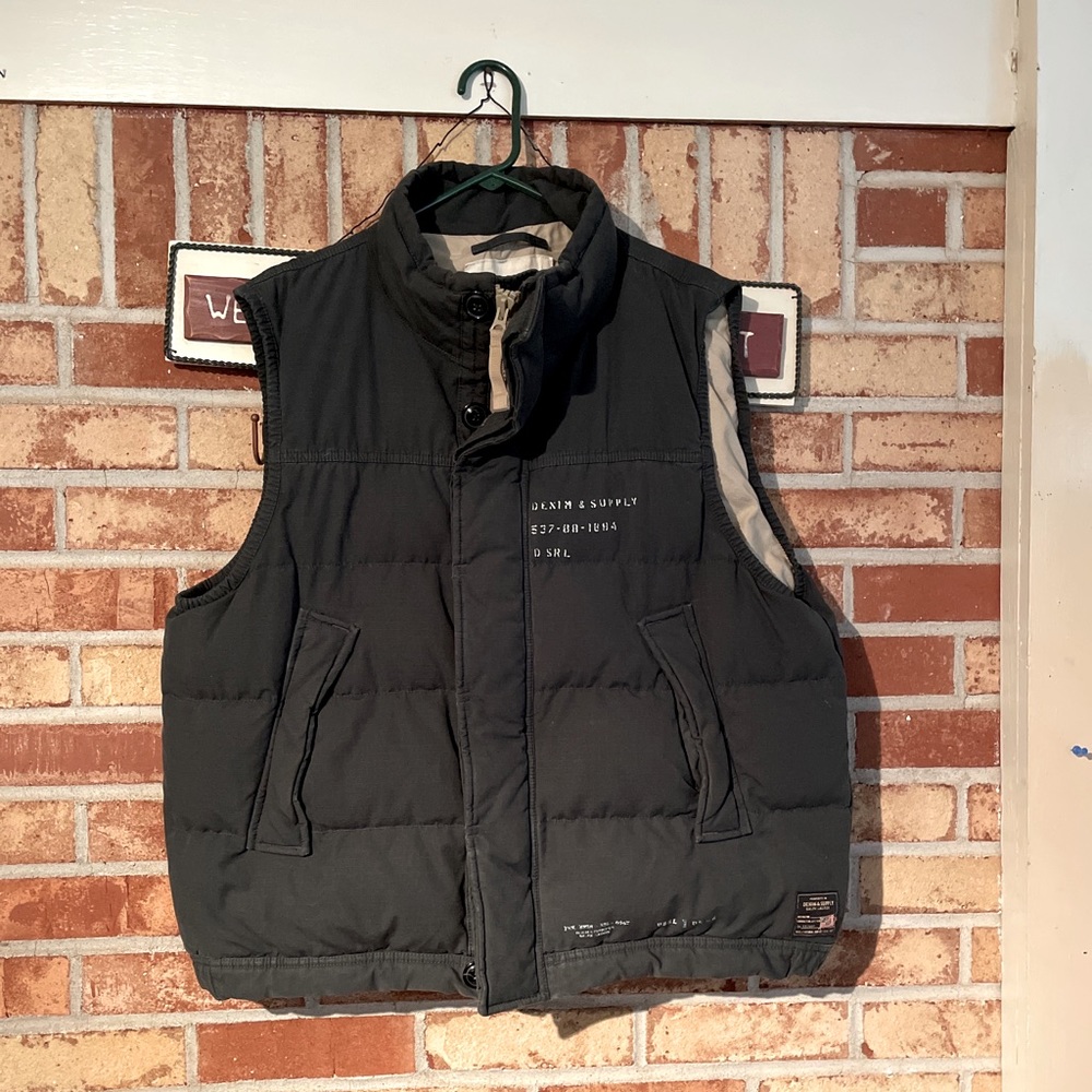 Ralph Lauren Denim Supply down vest olive green XL